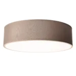 Deckenleuchte EINLICHT "Fabric" für 2x E27, Ø38cm, Taupe, Stoffschrim