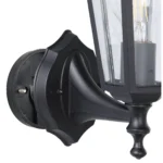 Wandleuchte EGLO "Laterna 4", E27, schwarz, klares Glas, Aluminium – Bild 3