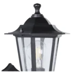 Wandleuchte EGLO "Laterna 4", E27, schwarz, klares Glas, Aluminium – Bild 4