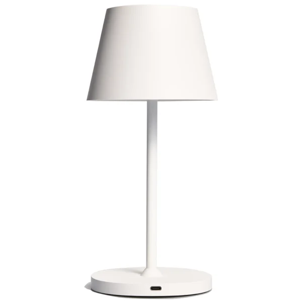 LED-Tischleuchte ROLF KERN „Club Mini“ 25cm, weiß, Akku, dimmbar