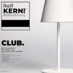 LED-Tischleuchte ROLF KERN „Club Mini“ 25cm, weiß, Akku, dimmbar – Bild 2