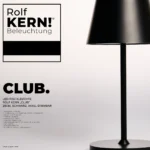 LED-Tischleuchte ROLF KERN „Club Mini“ 25cm, schwarz, Akku, dimmbar – Bild 2