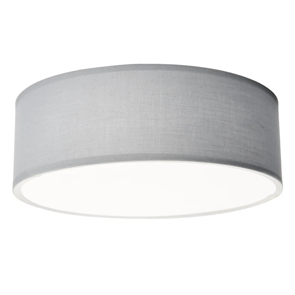 Deckenleuchte EINLICHT "Fabric" für 1x E27, Ø30cm, Blaugrau, Stoffschrim – Bild 1