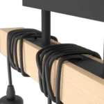 Deckenleuchte EGLO "Townshend", 3-flammig, Holz/schwarz, E27, 55x10,5x26,5cm – Bild 3