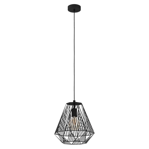 Hängeleuchte EGLO "Stype", E27, Stahl, schwarz, 110x33cm