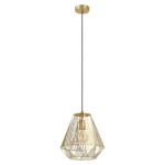 Hängeleuchte EGLO "Stype", E27, Stahl, gold, 110cm