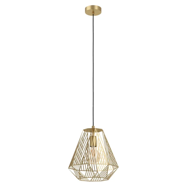 Hängeleuchte EGLO "Stype", E27, Stahl, gold, 110cm