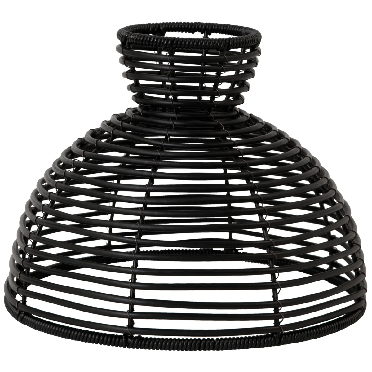 Lampenschirm "Runde", schwarz, E27, 26x20cm, Outdoor – Bild 1