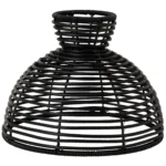 Lampenschirm "Runde", schwarz, E27, 26x20cm, Outdoor