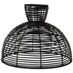 Lampenschirm "Runde", schwarz, E27, 37,5x29cm, Outdoor