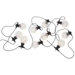 LED-Partylichterkette "Big Circus", 10 Lampen, warmweiß, 4,5m Länge, outdoor