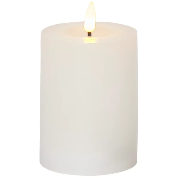 LED Echtwachs-Kerze "Flamme Flow",  flackernd, batteriebetrieben, 7,5x12,5cm