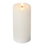 LED Echtwachs-Kerze "Flamme Flow",  flackernd, batteriebetrieben, 7,5x17,5cm