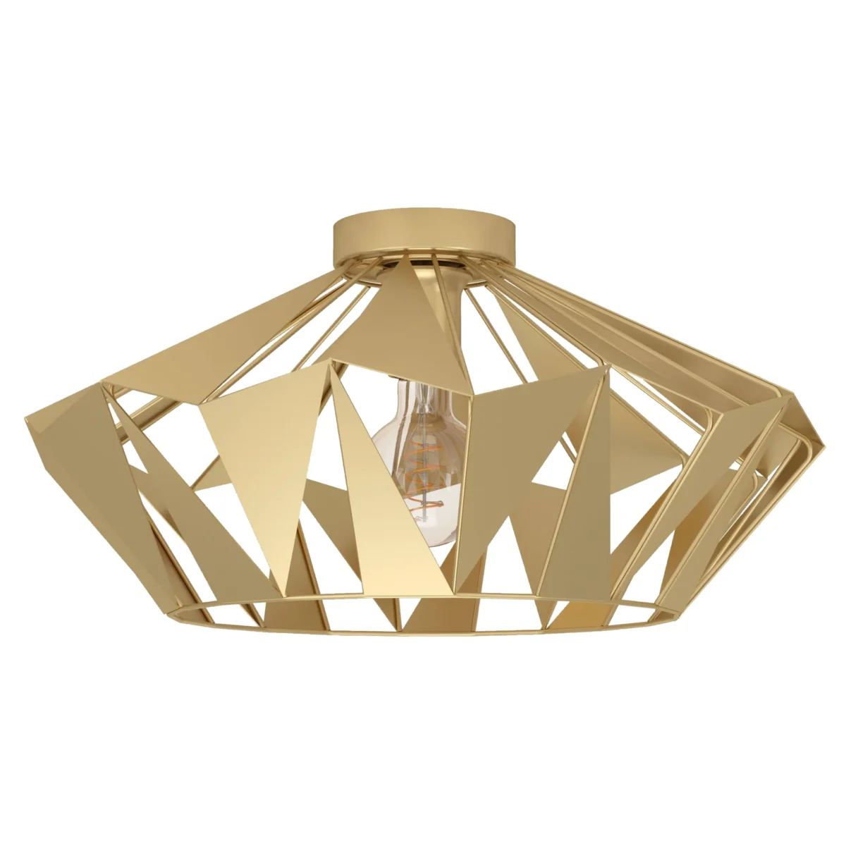 Deckenleuchte EGLO "Carlton", E27, Stahl, gold, 23,5cm – Bild 1