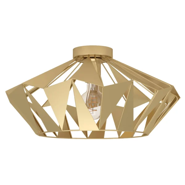 Deckenleuchte EGLO "Carlton", E27, Stahl, gold, 23,5cm