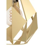 Hängeleuchte EGLO "Carlton", 3-flammig, E27, Stahl, gold, 80,5x20,5x110cm – Bild 4