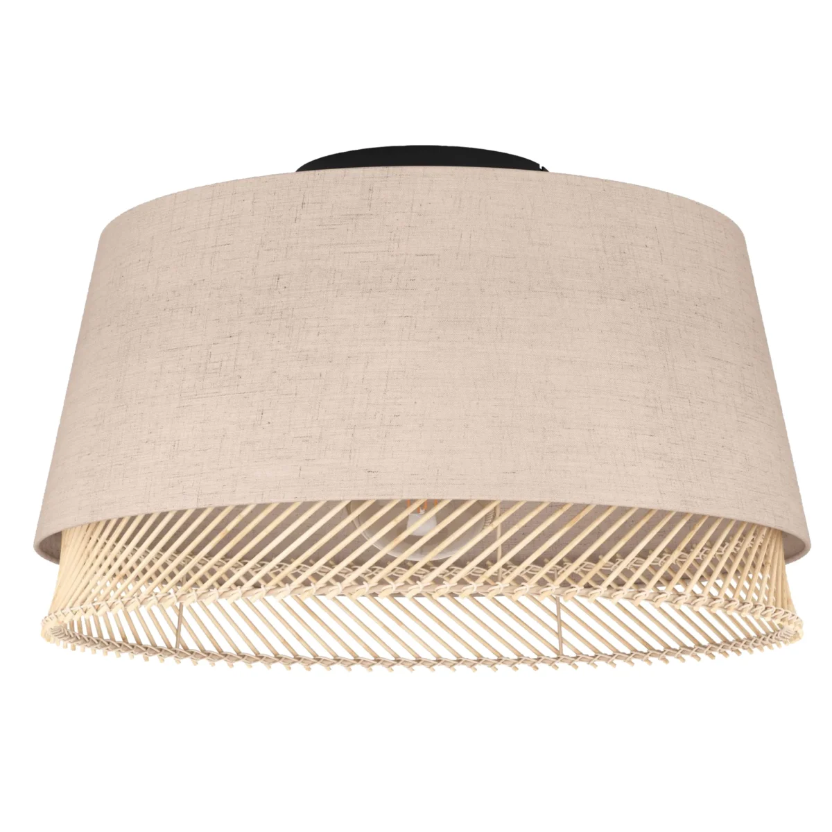 Deckenleuchte EGLO "Tabley", E27, Stahl, natur/braun, 23,5cm – Bild 1