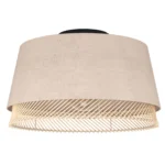 Deckenleuchte EGLO "Tabley", E27, Stahl, natur/braun, 23,5cm