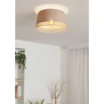 Deckenleuchte EGLO "Tabley", E27, Stahl, natur/braun, 23,5cm – Bild 2