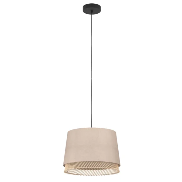 Hängeleuchte EGLO "Tabley", E27, Stahl, natur/braun,110cm