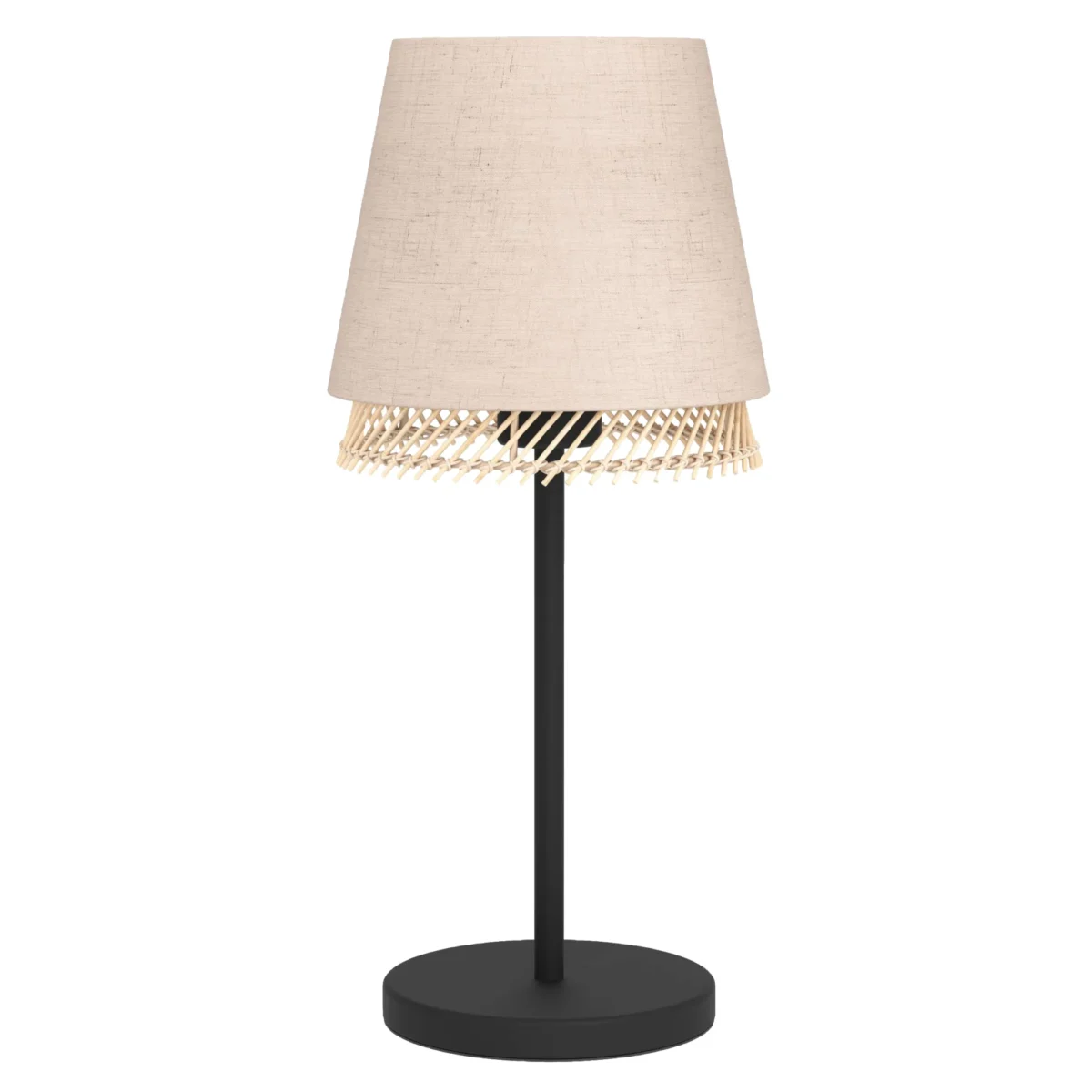 Tischleuchte EGLO "Tabley", E27, Stahl, natur/braun, 42,5cm – Bild 1