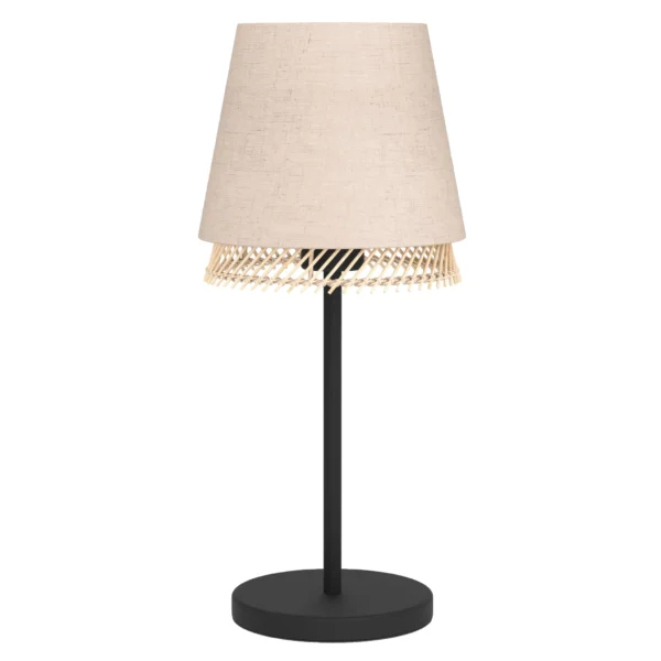 Tischleuchte EGLO "Tabley", E27, Stahl, natur/braun, 42,5cm