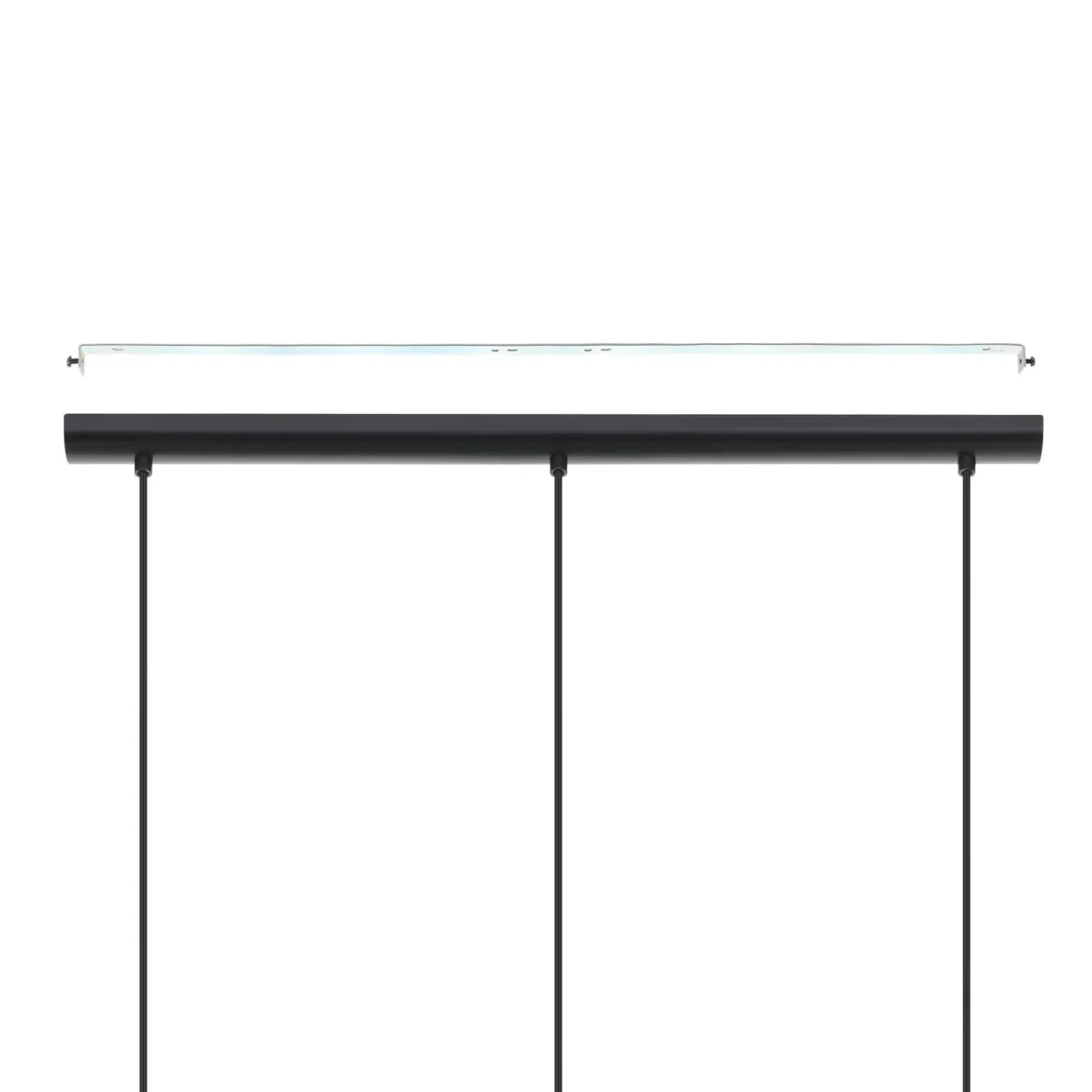Hängeleuchte EGLO "Carlton 1", 3-flammig, E27, Stahl,schwarz/kupfer, 81x21x110cm – Bild 4