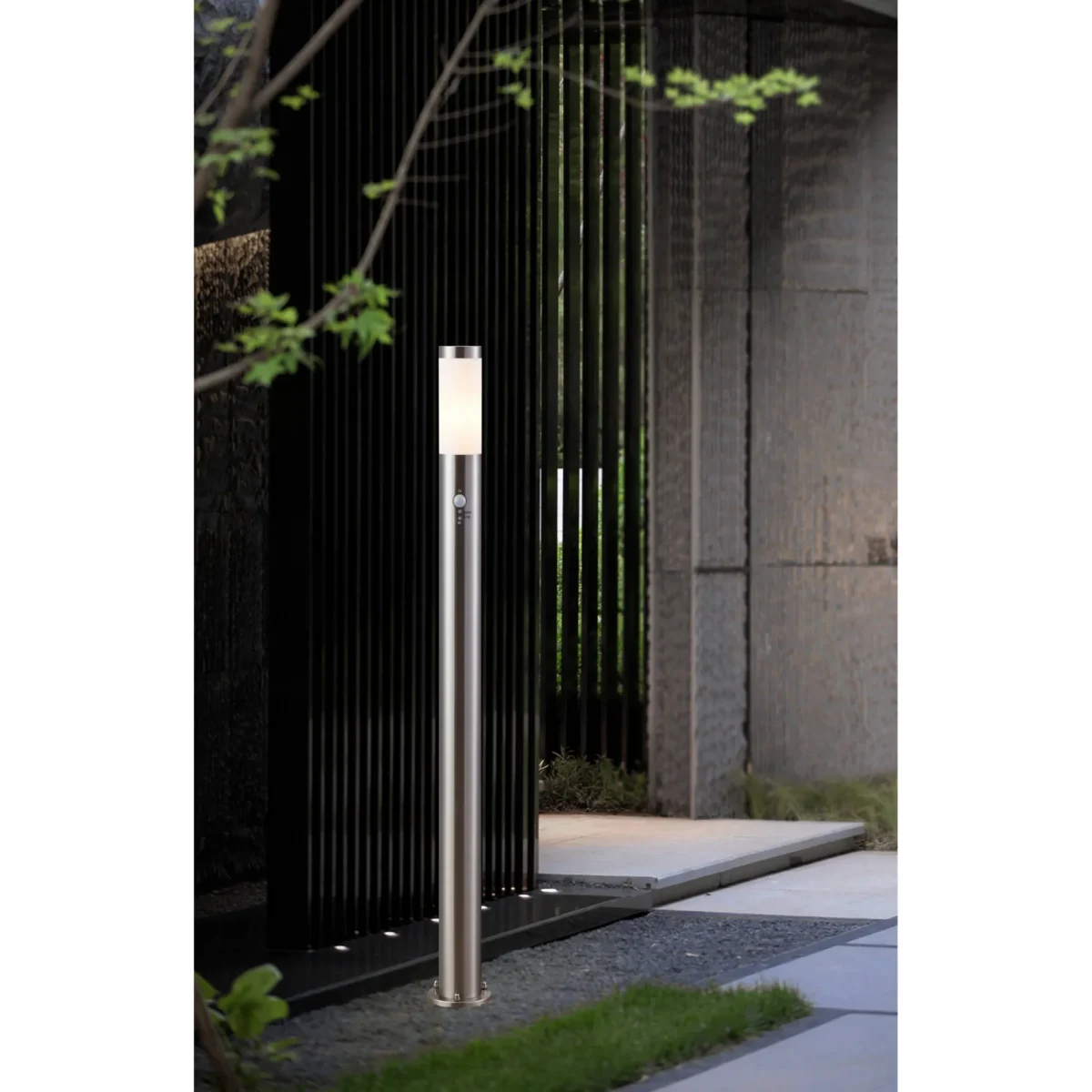 Gartenleuchte EGLO "Helsinki", E27, Edelstahl/Kunststoff, mit Bewegungsmelder – Bild 2