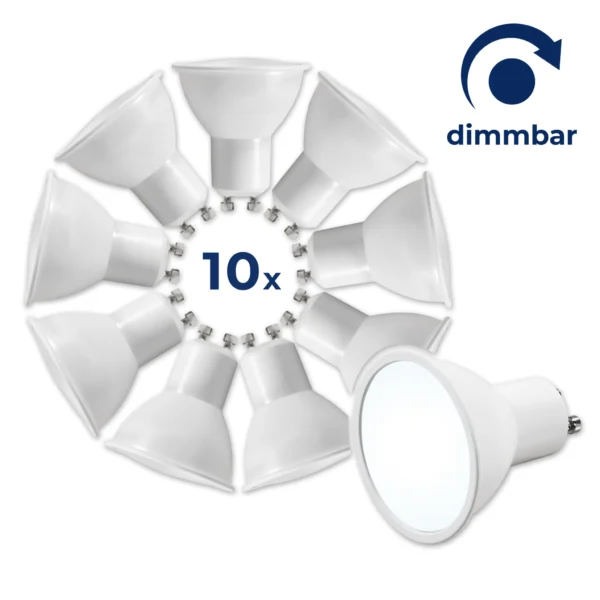 LED-Strahler McShine "MS-60-10dimm" 6W, 510lm, tageslichtweiß, dimmbar,10er-Pack