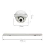 LED-Feuchtraumleuchte, 150cm, 52W, 8900lm, 4000K, IP65, IK10 – Bild 5