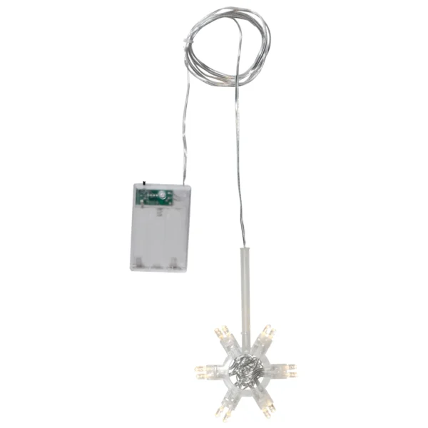 LED-Lichterkette "Lighty", 12 LEDs, transparentes Kabel, warmweiß, 150cm Länge
