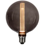 LED-Lampe "Soft Glow", E27, 2800K, 80 Ra, 45lm, 12,5x16,4cm,1,1W, Rauchglas