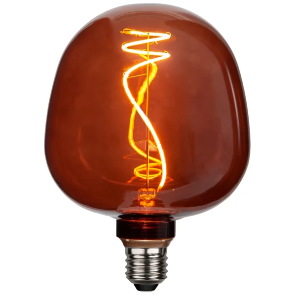 LED-Lampe "Cognac Apple", E27, 1800K, 1W, 80 Ra, 40lm, ca. 12,5x17cm