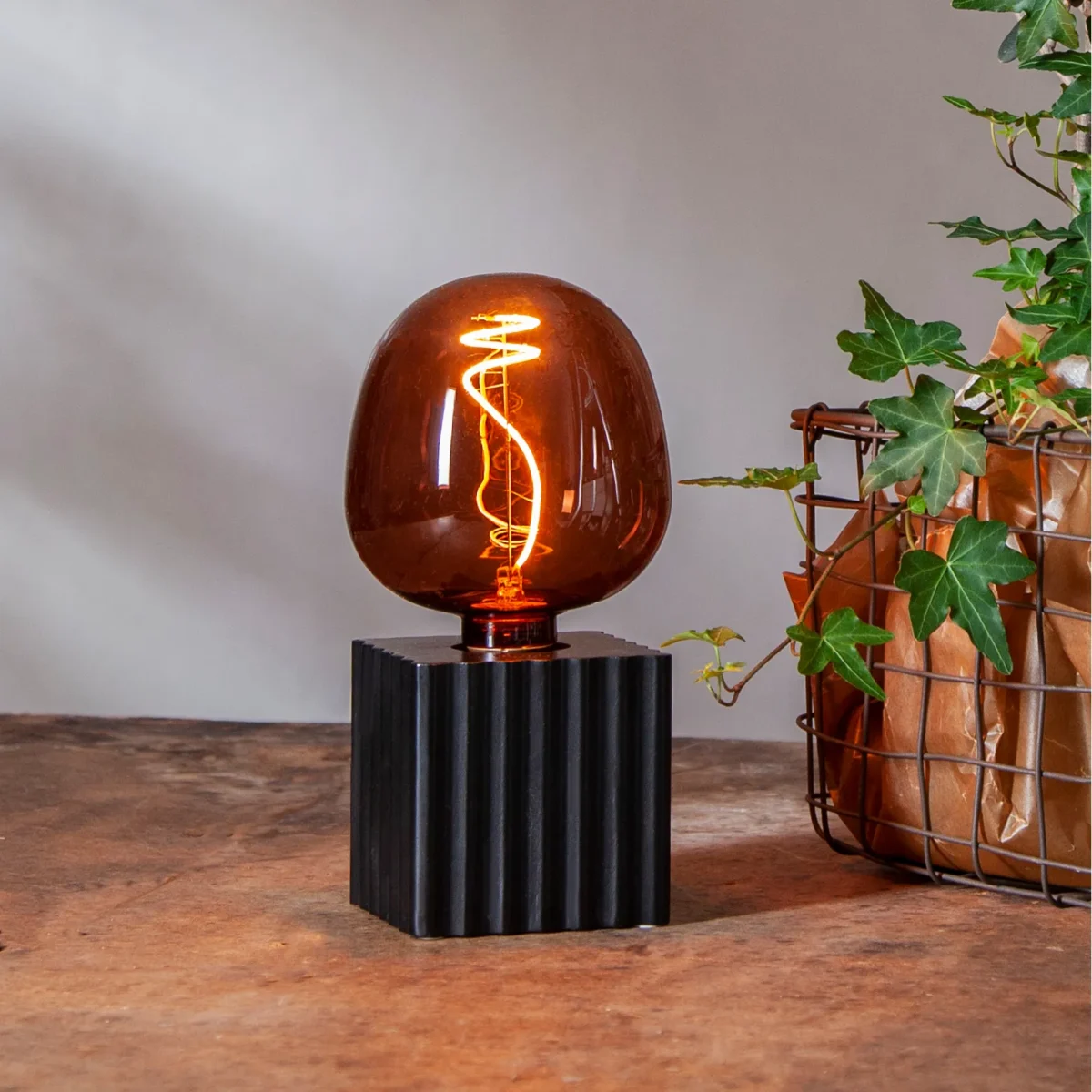 LED-Lampe "Cognac Apple", E27, 1800K, 1W, 80 Ra, 40lm, ca. 12,5x17cm – Bild 2
