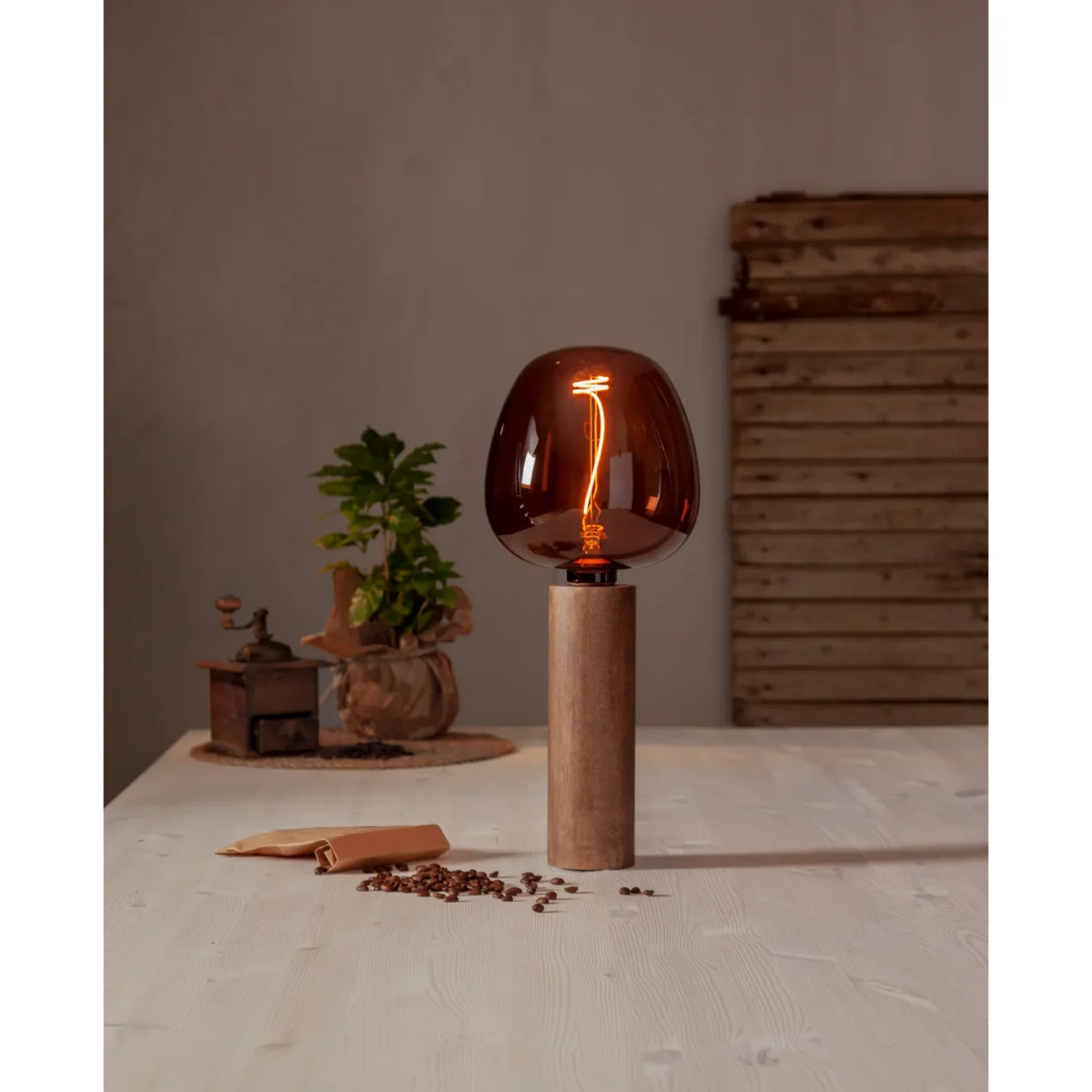 LED-Lampe "Cognac Apple", E27, 1800K, 1W, 80 Ra, 40lm, ca. 12,5x17cm – Bild 6