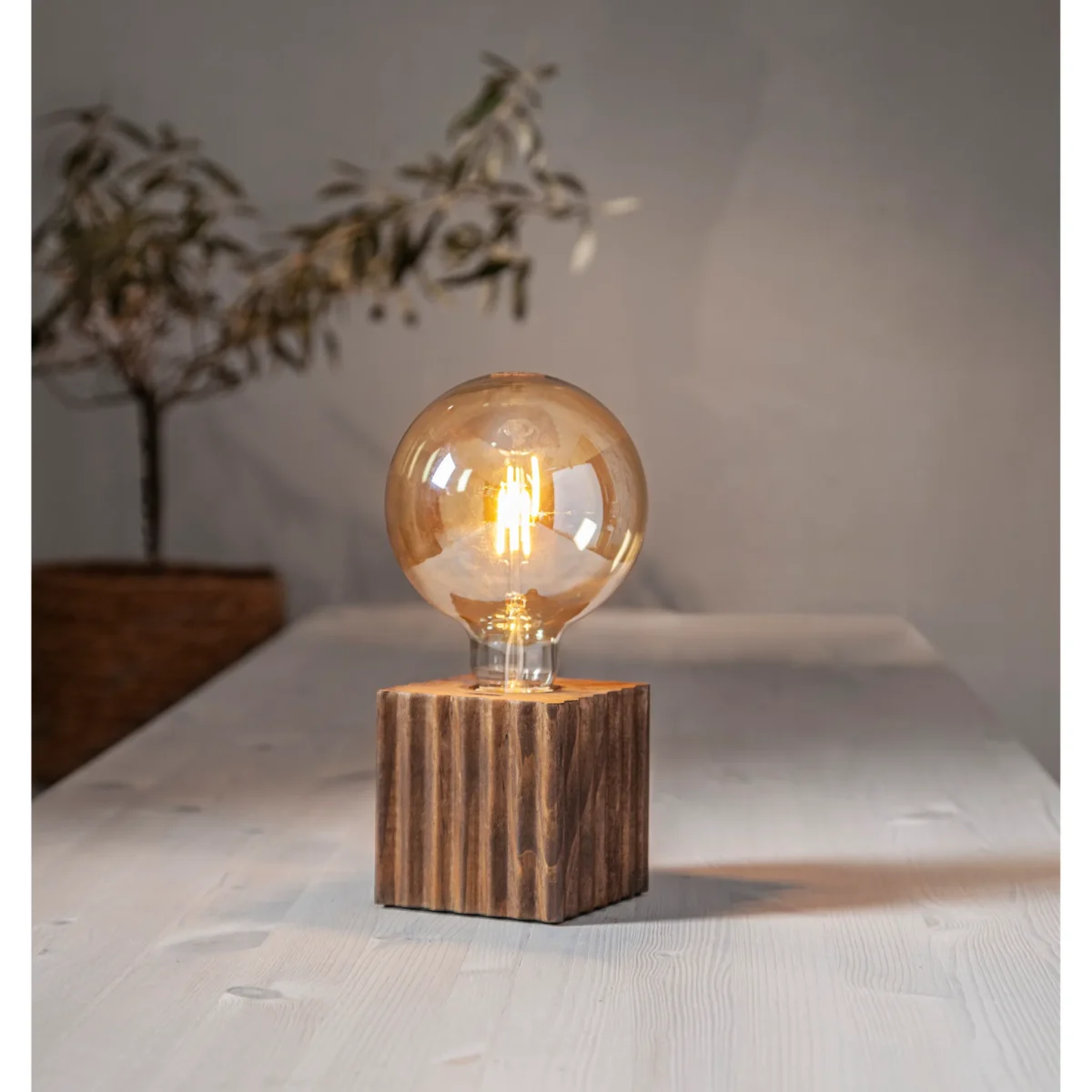 LED-Lampe "Vintage Gold", E27, 0,75W,  2000K, 80lm, 12x17,8cm, Amber – Bild 3