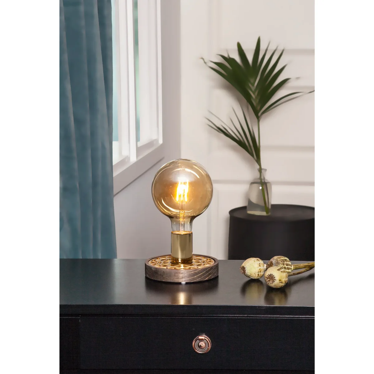 LED-Lampe "Vintage Gold", E27, 0,75W,  2000K, 80lm, 12x17,8cm, Amber – Bild 5