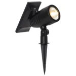 LED-Solar-Spotlight "Powerspot", schwarz, 9,5x21cm, Akku, outdoor, mit Erdspieß