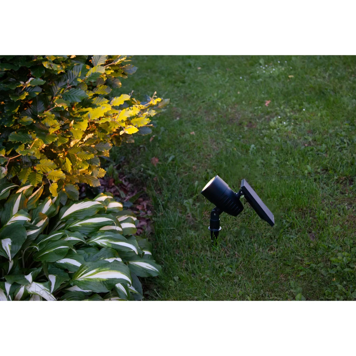 LED-Solar-Spotlight "Powerspot", schwarz, 9,5x21cm, Akku, outdoor, mit Erdspieß – Bild 3