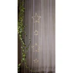 LED-Lichterkette "Dew Drop Stars", 2x Stern 20cm, 2x Stern 10cm, Batterie, Timer – Bild 2