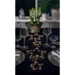 LED-Lichterkette "Dew Drop Stars", 2x Stern 20cm, 2x Stern 10cm, Batterie, Timer – Bild 5
