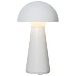 LED-Tischleuchte "Mushroom", 16x28cm, weiß, Akku, Ladekabel, outdoor