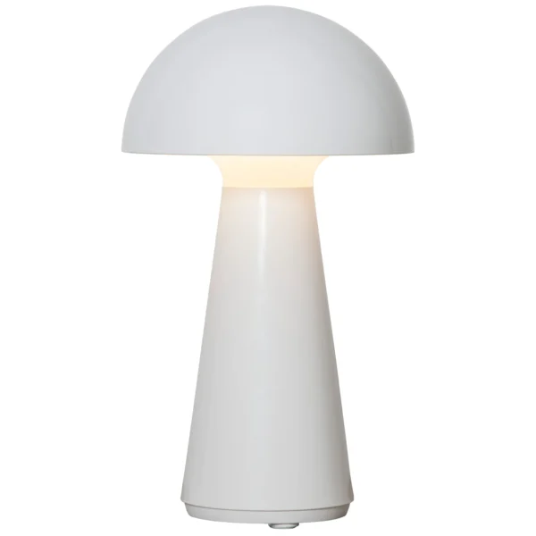 LED-Tischleuchte "Mushroom", 16x28cm, weiß, Akku, Ladekabel, outdoor
