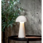 LED-Tischleuchte "Mushroom", 16x28cm, weiß, Akku, Ladekabel, outdoor – Bild 3