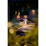 LED-Tischleuchte "Mushroom", 16x28cm, weiß, Akku, Ladekabel, outdoor – Bild 4