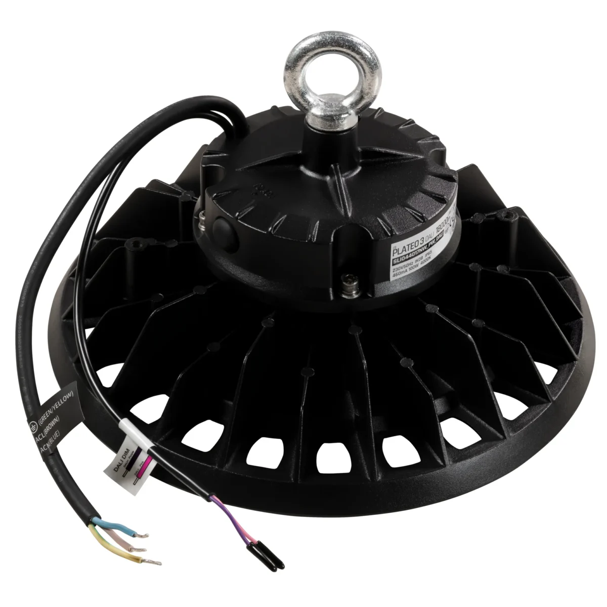 LED-Hallenstrahler "PLATEO 3 DALI", 100W, 18000lm, 4000K, 230V, schwarz – Bild 5