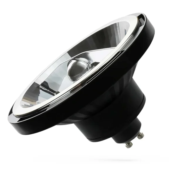 LED AR111 GU10 Strahler, 12W, 1050lm, 230V, 3000K, warmweiß, schwarz