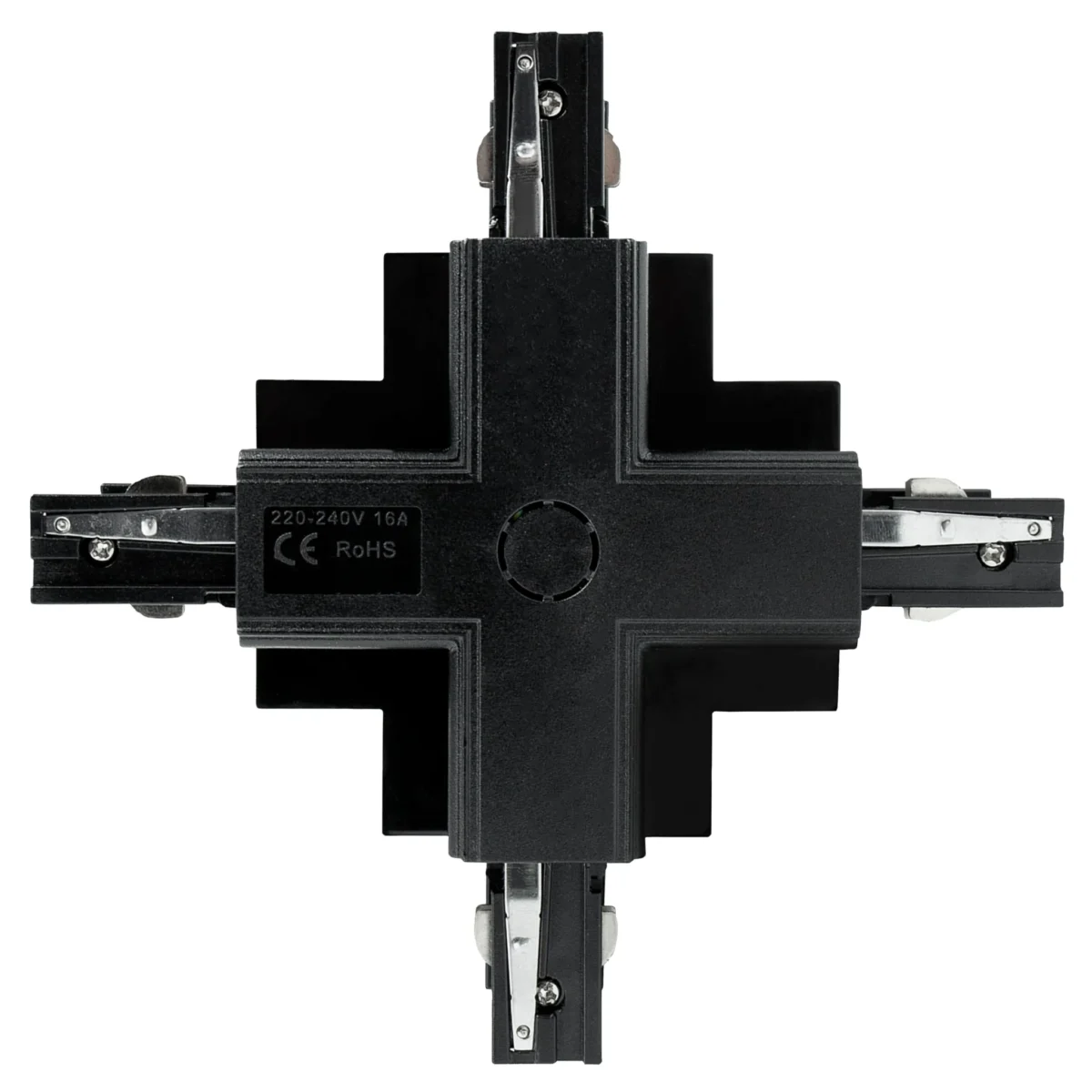 Unterputz-Steckverbinder "SPS", 230V, IP20, 165x36x165mm, Kreuz, schwarz – Bild 1