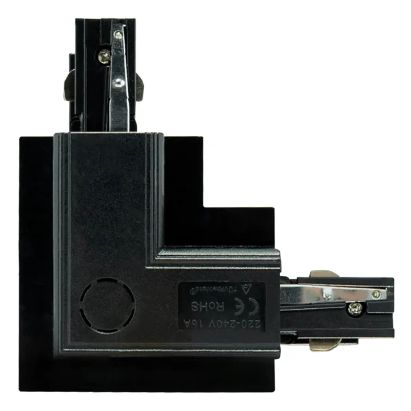 Unterputz-Steckverbinder "SPS", 230V, IP20, 111x36x111mm, L links, schwarz