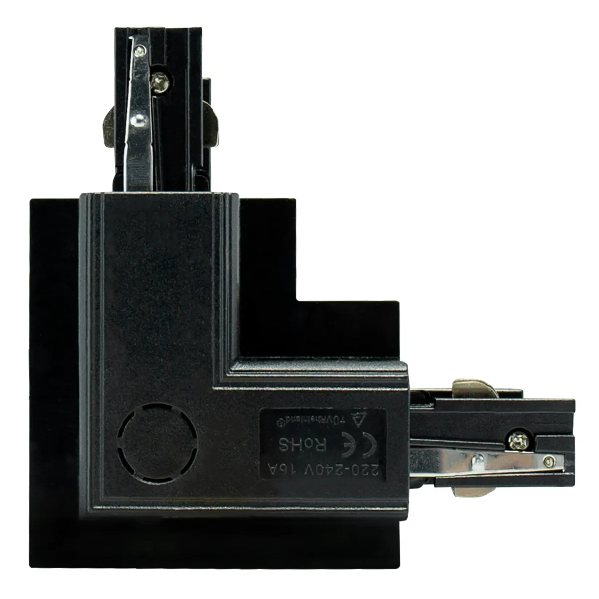 Unterputz-Steckverbinder "SPS", 230V, IP20, 111x36x111mm, L rechts, schwarz – Bild 1